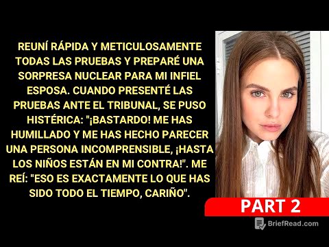 Rápidamente reuní todas las pruebas y preparé una sorpresa nuclear para mi infiel esposa.