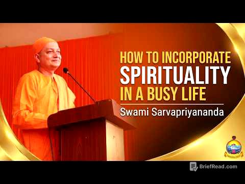 How to Incorporate Spirituality in a Busy Life | Swami Sarvapriyananda | RKM, Siliguri