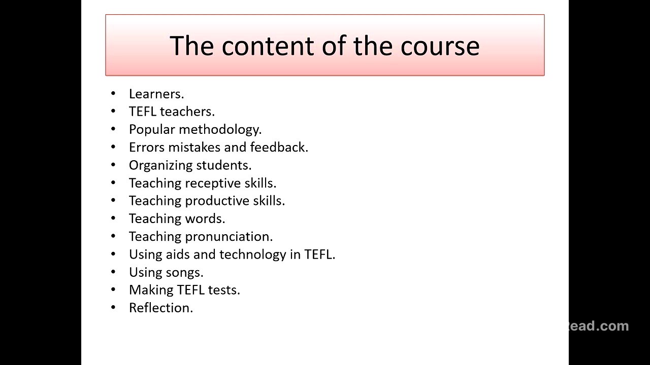 1Introduction to TEFL Course