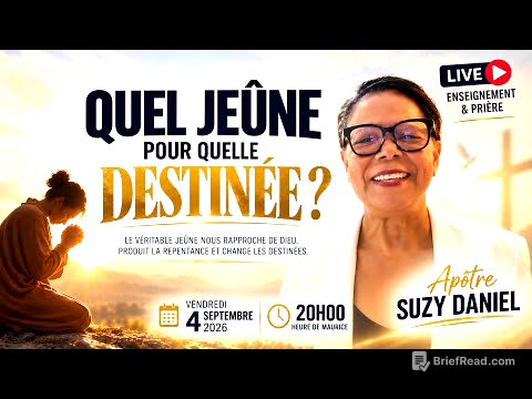 QUEL JEÛNE POUR QUELLE DESTINÉE ? Apôtre Suzy DANIEL