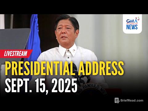 LIVE - Presidential Address of Pres. Bongbong Marcos (Sept. 15, 2025) - Replay | GMA Integrated News