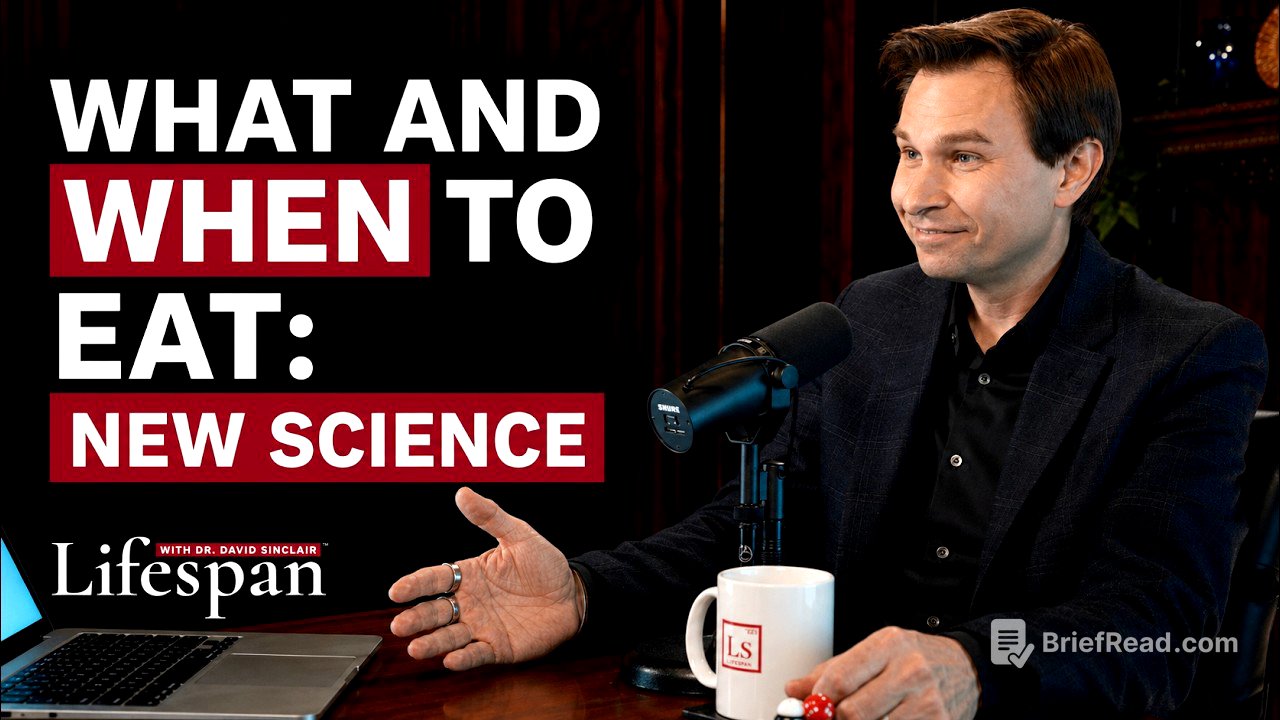What to Eat & When to Eat for Longevity: New Science | Lifespan with Dr. David Sinclair - S2, Ep. 3