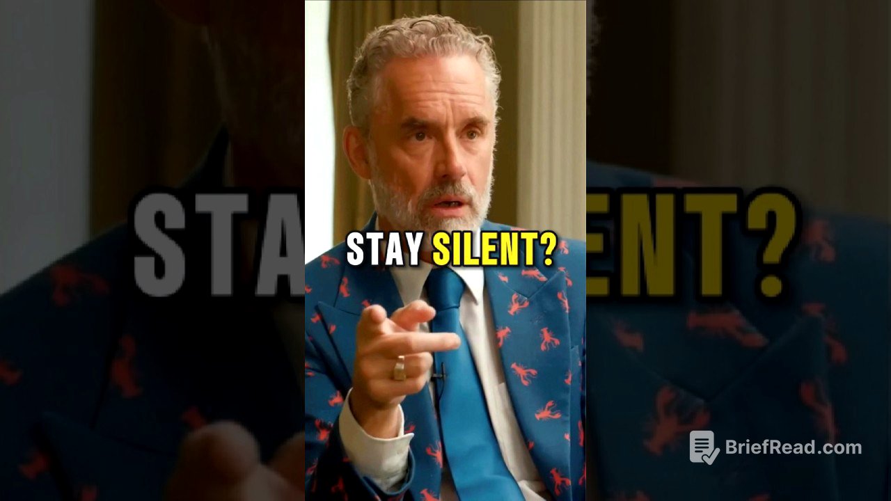 If You Stay Silent, This Is What Happens - Jordan Peterson