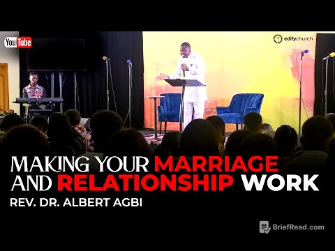 MAKING YOUR RELATIONSHIP AND MARRIAGE WORK