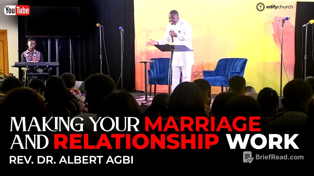 MAKING YOUR RELATIONSHIP AND MARRIAGE WORK