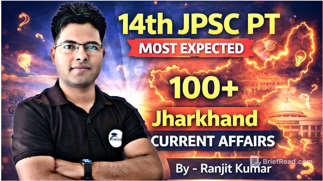 Most Expected 100+ Jharkhand Current Affairs 2025-26 । Target 🎯 14th JPSC PT & Backlog। #jpsc #s4g 