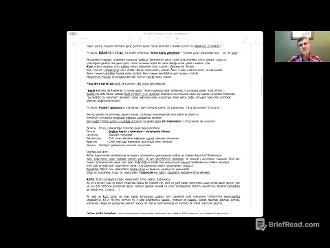 13/11/2025 - Dört Kitabın Manası Dersi