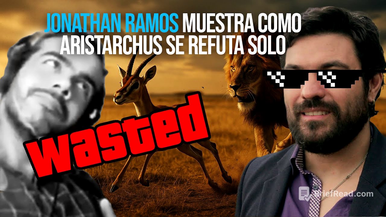 Jonathan Ramos demuestra que aristarchus se refuta solo