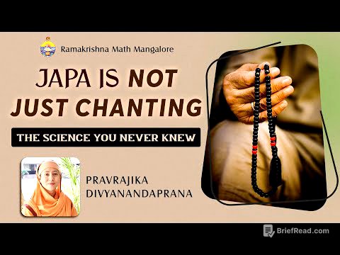 Japa Is Not Just Chanting: The Science You Never Knew -Talk by Pravrajika Divyanandaprana Mataji