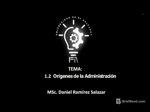 1 2 Orígenes de la Administración