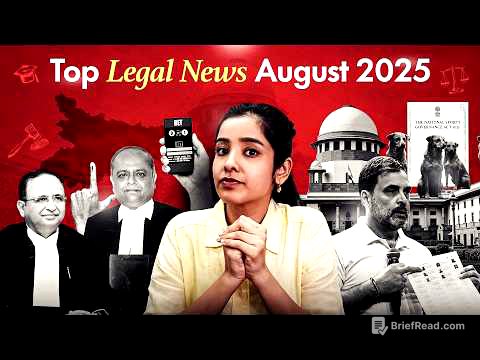 Important Legal Current Affairs August 2025 | Important Judgments 2025