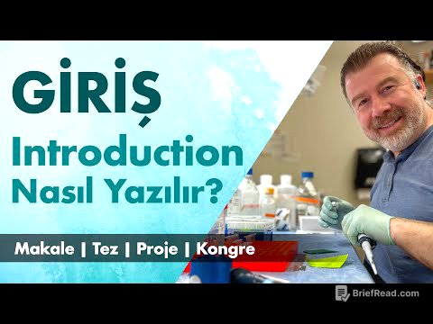 Giriş - Introduction Bölümü Nasıl Yazılır? | Bilimsel Makale  | Tez  |  Proje  |  Kongrelerde