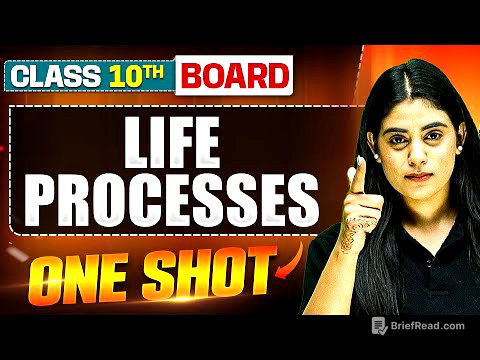 WARRIOR 2025: LIFE PROCESSES in 1 Shot: FULL CHAPTER (Theory + PYQs) | Class 10th Boards