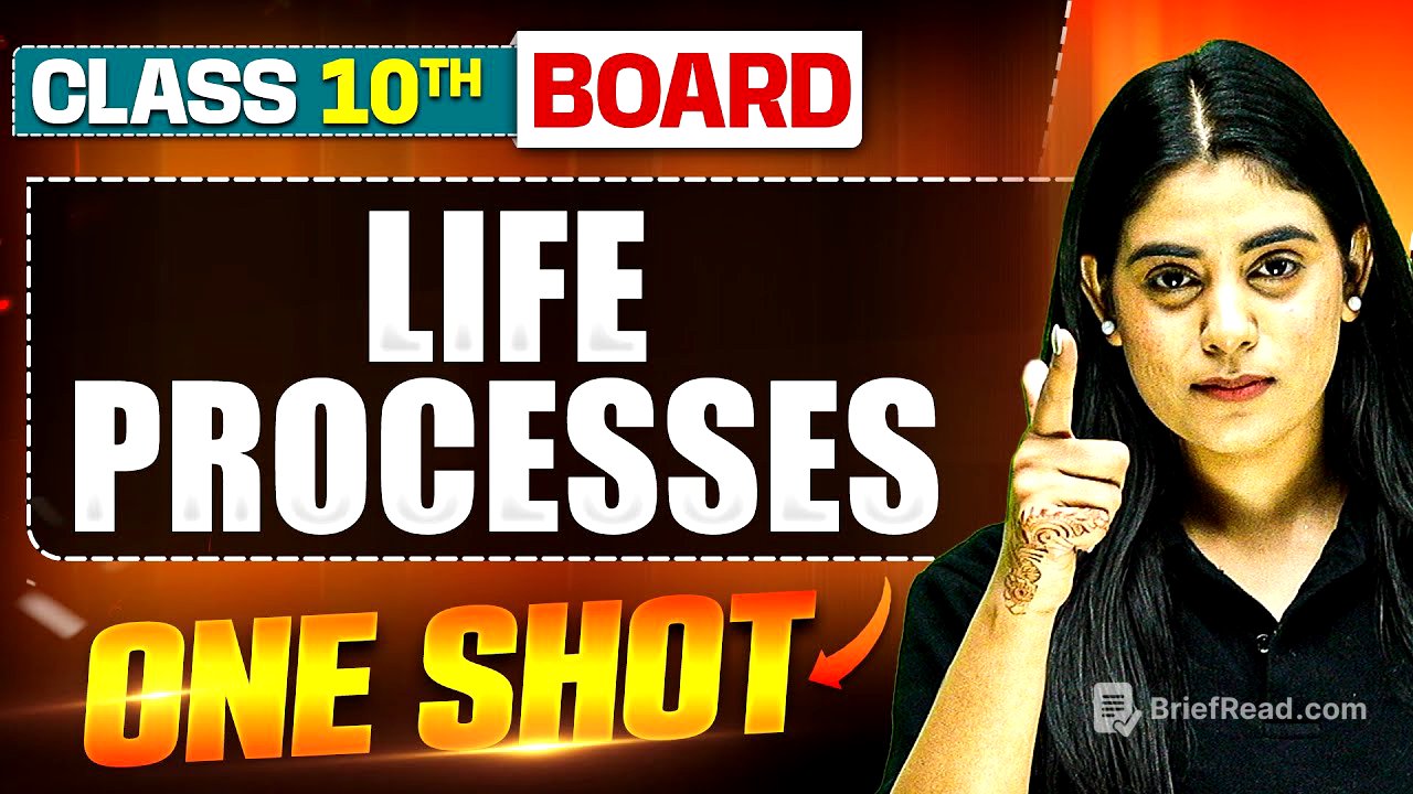 WARRIOR 2025: LIFE PROCESSES in 1 Shot: FULL CHAPTER (Theory + PYQs) | Class 10th Boards