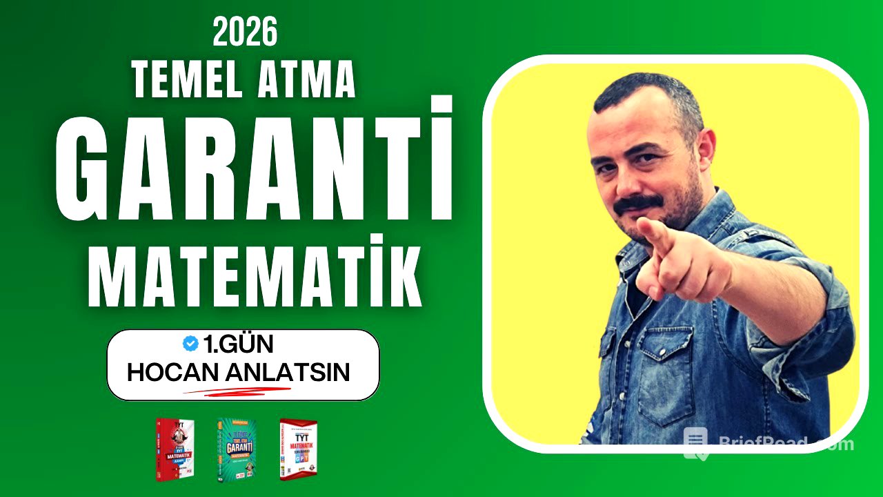 10 Günde Matematik Temeli Atma Garanti Kampı | 1. Gün | Hocan Anlatsın |  2026
