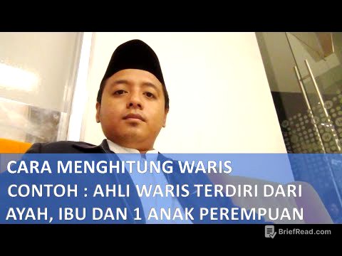 CARA MENGHITUNG WARIS AYAH, IBU & 1 ANAK PEREMPUAN | oleh : Kholis Firmansyah