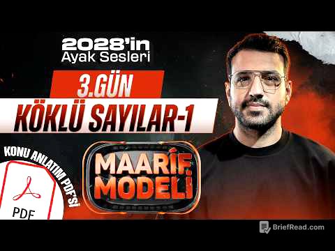 Köklü Sayılar-1 I Maarif 2028'in Ayak Sesleri Kampı I 3. Gün
