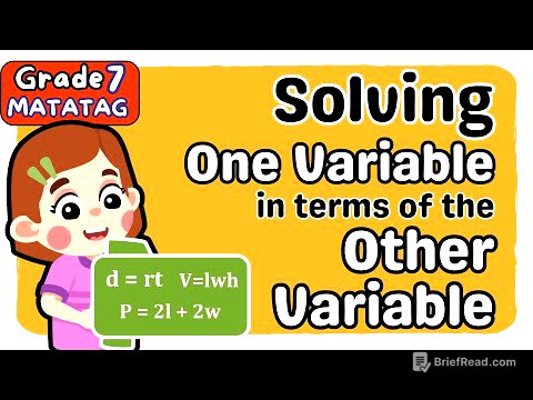 SOLVING 1 VARIABLE IN TERMS OF THE OTHER (4th) FOURTH QUARTER GRADE 7 MATATAG TAGALOG MATH TUTORIAL