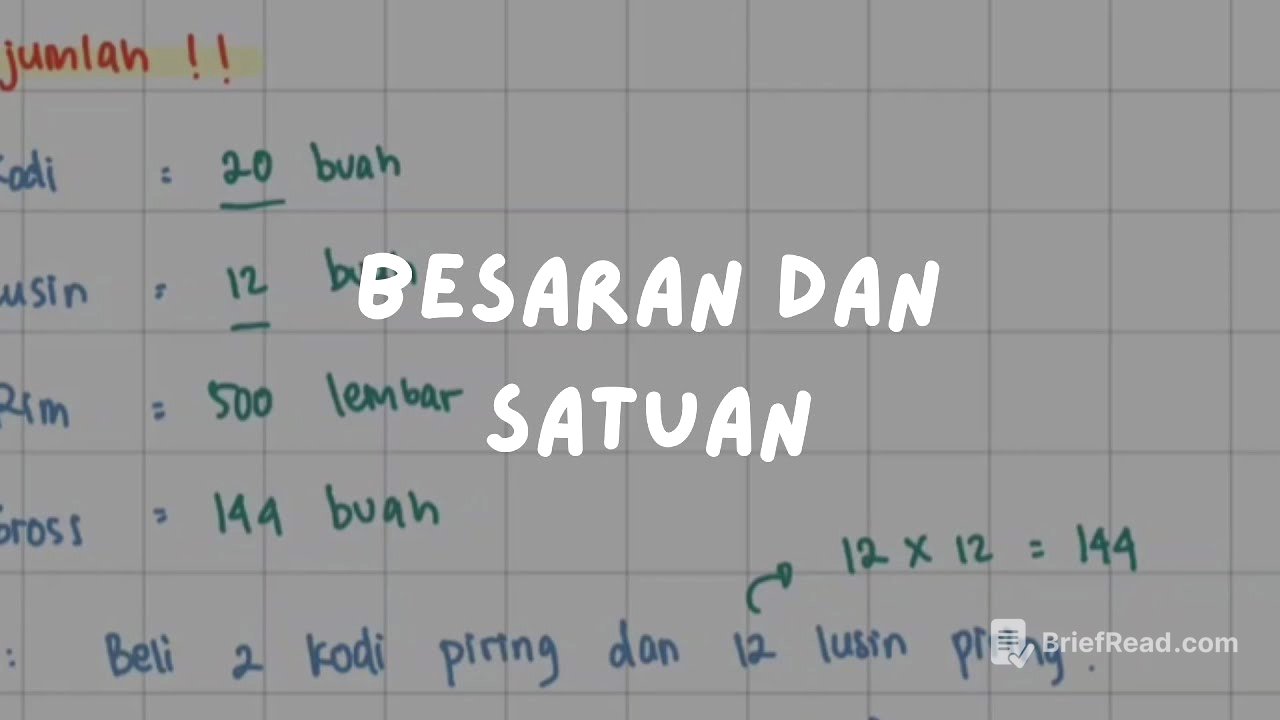 🦿 Langkah 006: Besaran dan Satuan | Fundamental Logika
