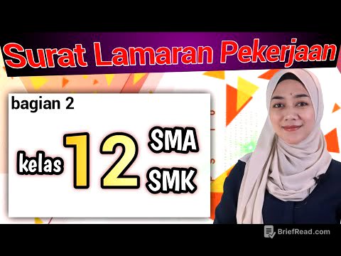Materi Surat Lamaran Pekerjaan Kelas 12  SMA/SMK | Bahasa Indonesia Bagian 2