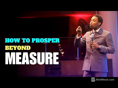 HOW TO PROSPER BEYOND MEASURE - Apostle Michael Orokpo