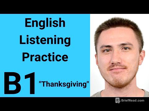 B1 English Listening Practice - Thanksgiving
