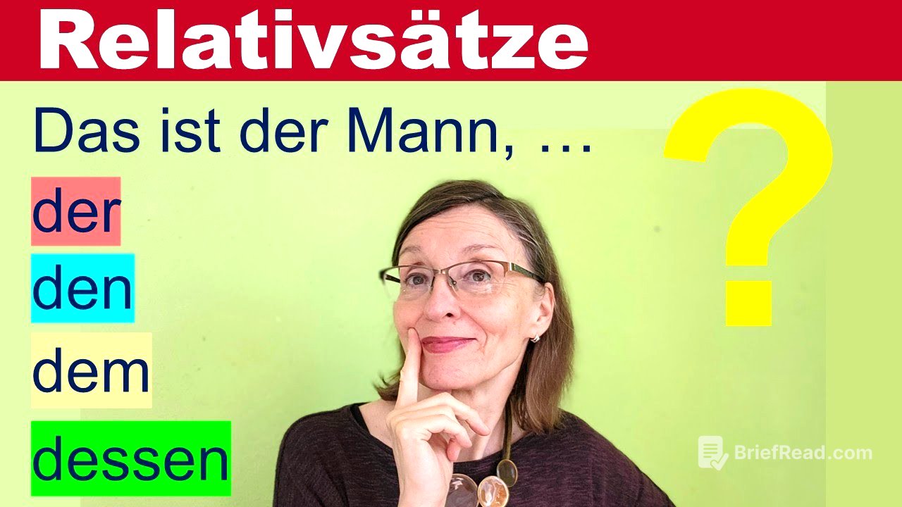 RELATIVSÄTZE einfach erklärt, Schritt für Schritt - mit einer Übung nach jedem Schritt (Deutsch B1)