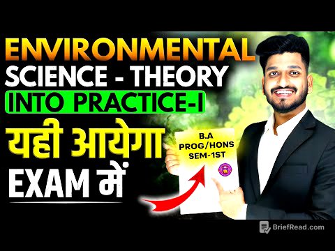 Environmental Science: Theory into Practice - I | B.A Prog./Hons. Semester 1st Imp. Ques. with Ans.