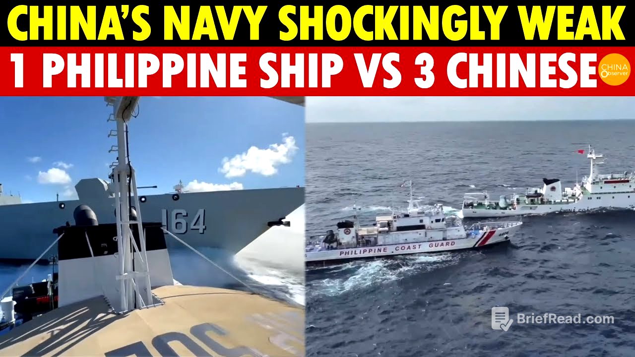 1 Philippine Coast Guard Ship Battles 3 Chinese Warships—China’s Naval Strength Is Shockingly Weak
