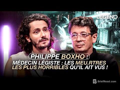 PHILIPPE BOXHO, MÉDECIN LÉGISTE : LES MEU.RTRES LES PLUS HORRIBLES QU’IL AIT VUS !