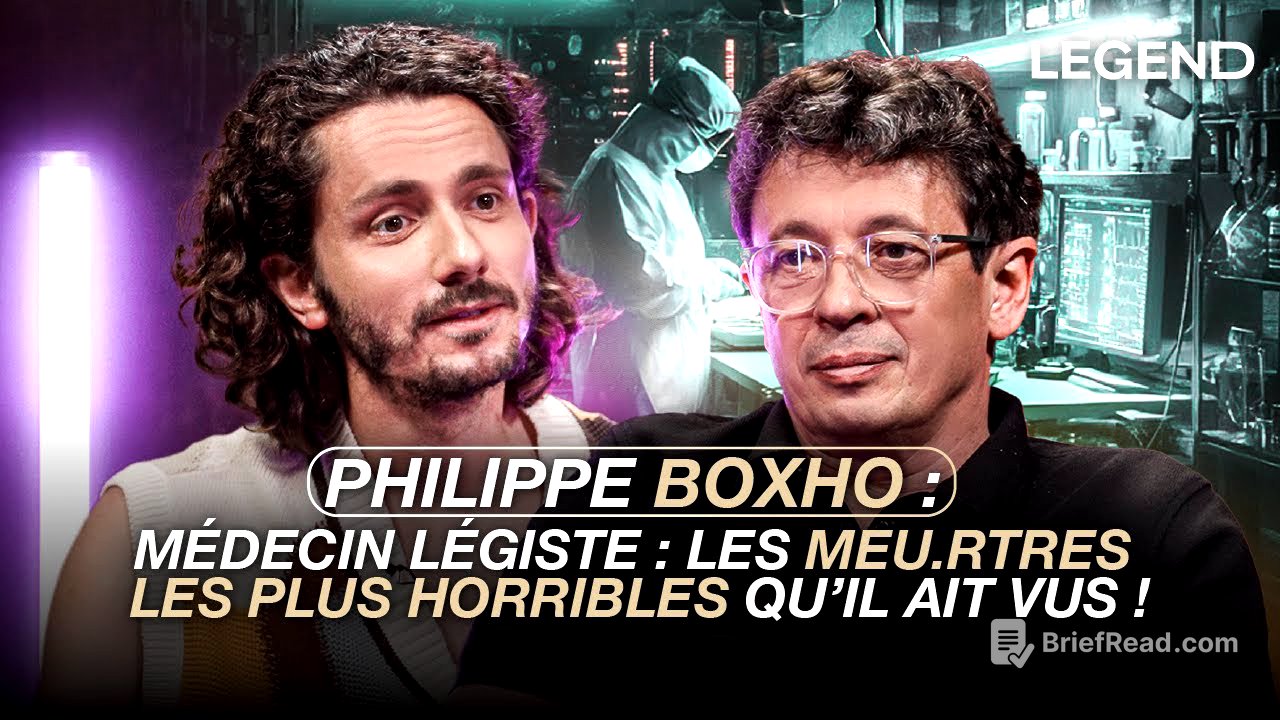 PHILIPPE BOXHO, MÉDECIN LÉGISTE : LES MEU.RTRES LES PLUS HORRIBLES QU’IL AIT VUS !