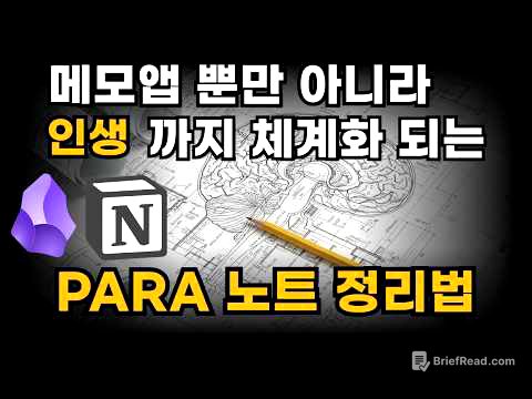 어떤 노트앱이든 삶을 체계화 하는 검증된 방식 "PARA 메모 정리법"