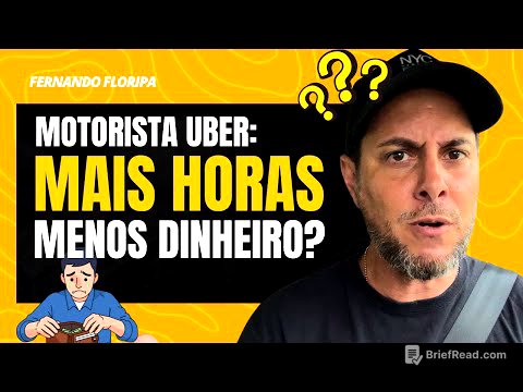 A MENTIRA que te contaram sobre TRABALHAR 12H na Uber e 99! 🛑