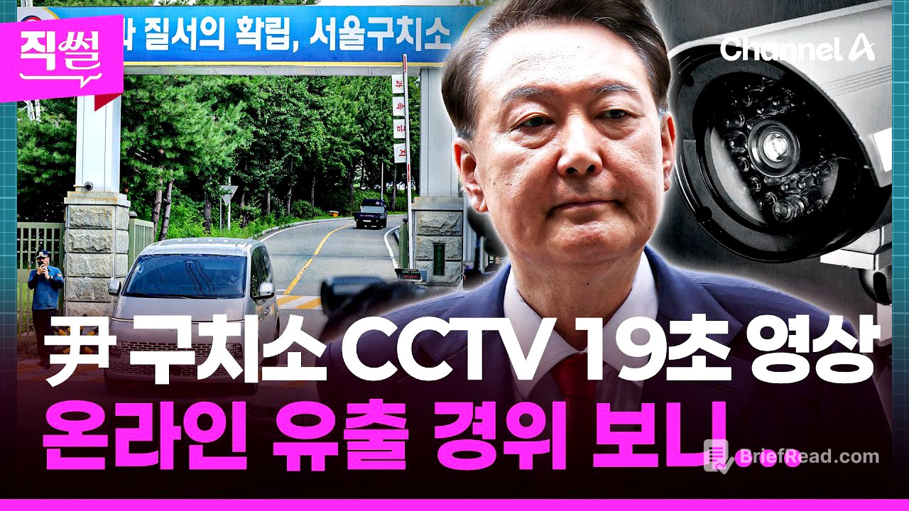 尹 구치소 CCTV ‘19초 영상’🧨 온라인 유출 경위 보니🤔🎯...CCTV 공방 이후 유출 의혹에💥 특검 수사상황까지!!! 👀 [직썰]