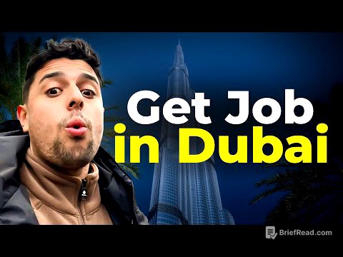 2025-  DUBAI JOB MARKET - How to get a job in Dubai