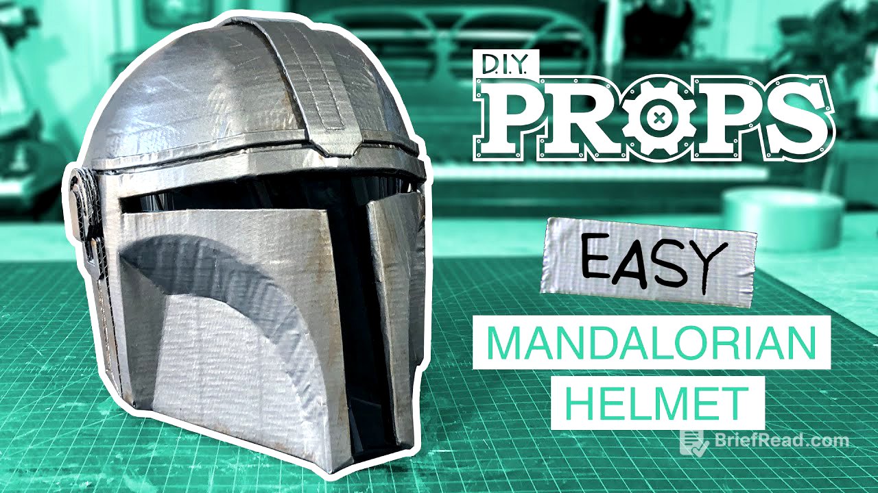 Easy DIY Cardboard MANDALORIAN Helmet | FREE TEMPLATES