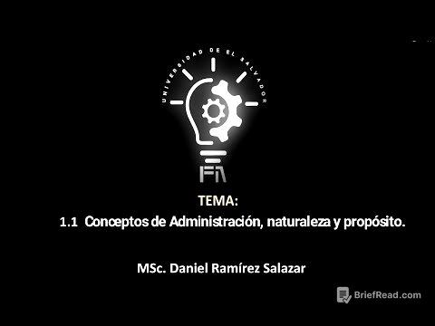 1 1 Conceptos de Administración, naturaleza y propósito