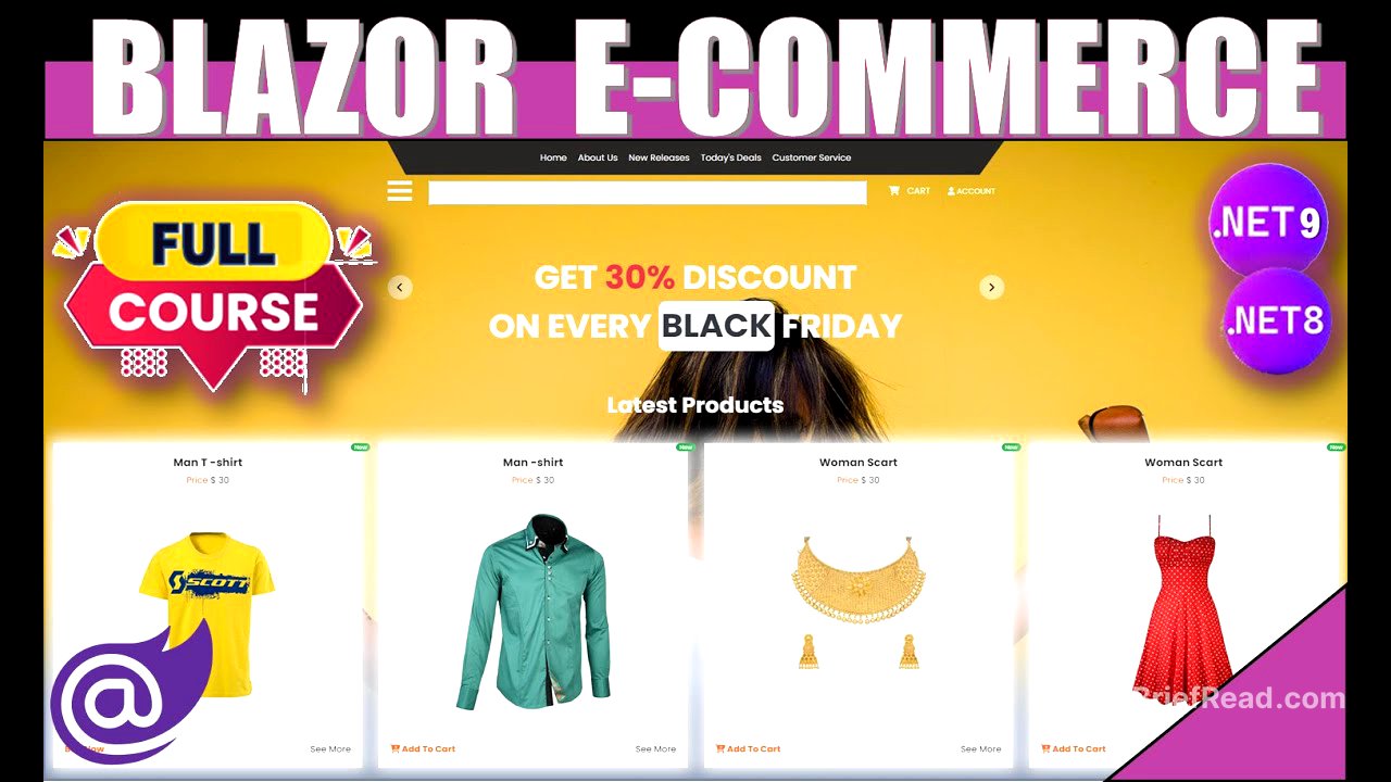 Build a Complete Stunning eCommerce App with .NET 9 Blazor & .NET 8 API 🚀 | Full-Stack Made Easy 🛒💻