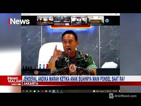 Panglima TNI Marah Saat Anak Buahnya Main Ponsel Saat Rapat #iNewsMalam 03/12