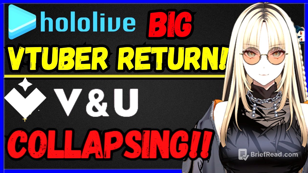 V&U collapsing! Hololive VTUBER RETURNS, KICK ADDS MIZKIF