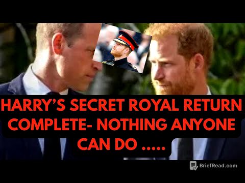 HARRY’S FIRST ROYAL SECRET RETURN REVEALED #princeharry #royal #meghanmarkle 