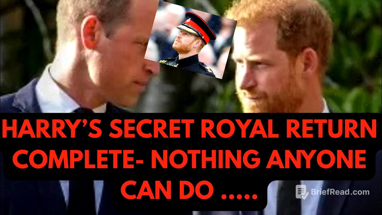 HARRY’S FIRST ROYAL SECRET RETURN REVEALED #princeharry #royal #meghanmarkle 