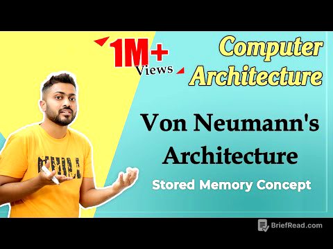L-1.2: Von Neumann's Architecture | Stored Memory Concept in Computer Architecture