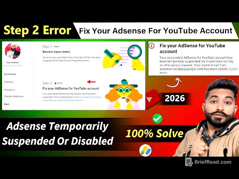 Your associated adsense for youtube account has been suspended / disabled for invalid click activity