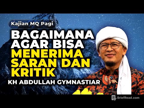 🛑 LIVE Agar Bisa Menerima Kritikan dan Koreksi Orang Lain - Kajian MQ Pagi 24/06/2025