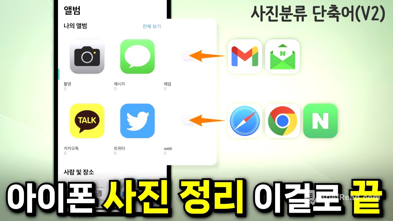 아이폰 사진정리 이걸로 끝! / 자동 사진분류 단축어(V2) @TechNote