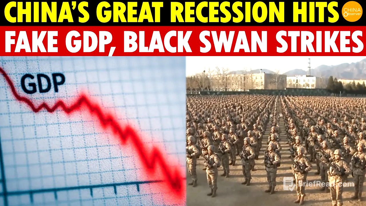 China’s Great Recession Hits! Fake GDP, Negative Growth, Military Spending Soars, Black Swan Strikes