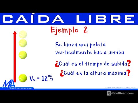 Caída libre | Ejemplo 2 Se lanza hacia arriba...