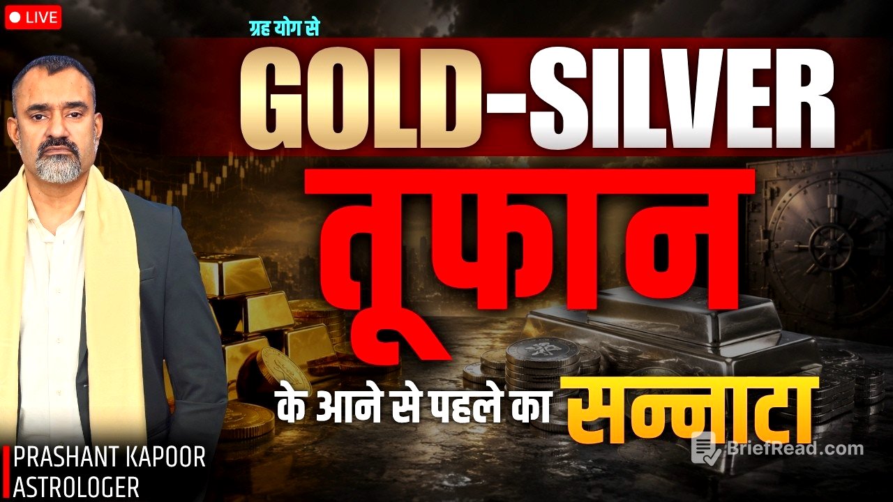 Gold & Silver Astrological Prediction by Prashant Kapoor | Big Move Ahead?| LIVE