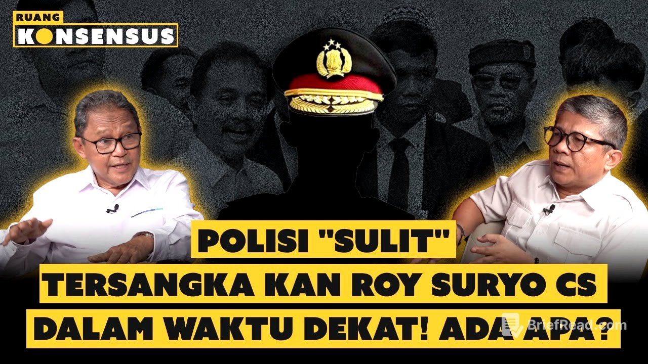 Roy Suryo Cs Sangat Kuat❗Penyidik Ragu Bertindak❗Ft. Aryanto Sutadi | Ruang Konsensus